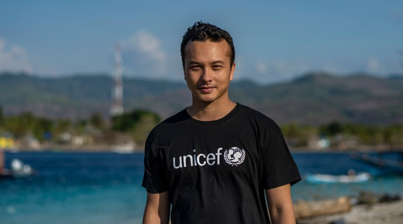 Duta Unicef Indonesia Nicholas Saputra (Unicef Indonesa)
